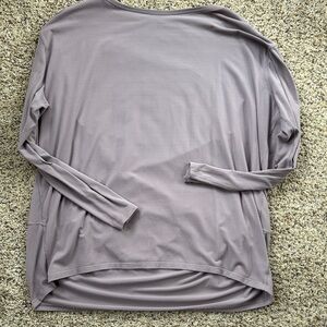 Lululemon Back in Action organic cotton long sleeve top